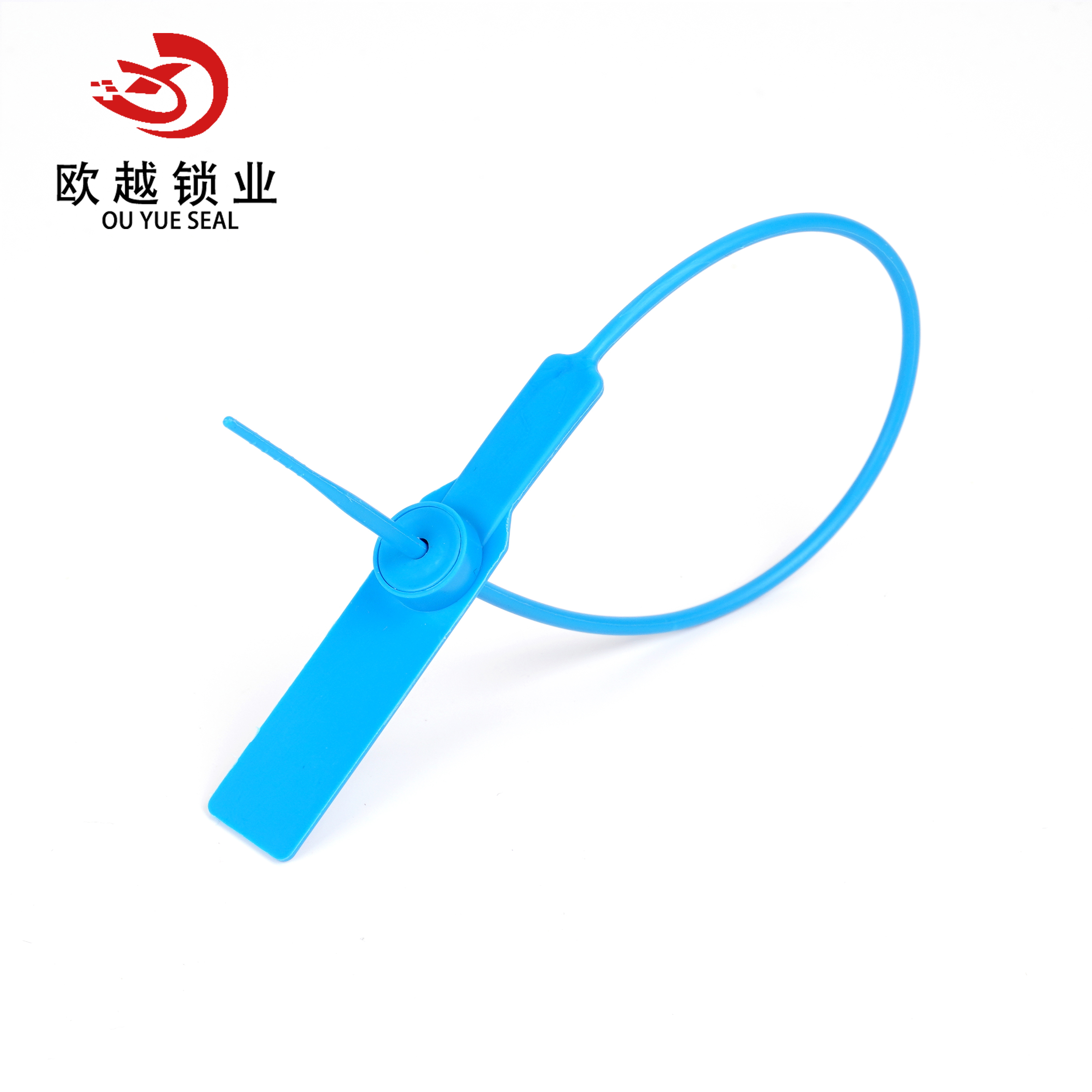 OY-PS102 Sceau de sécurité Joints de porte de conteneur de serrure d'impression laser en plastique à boucle fixe 