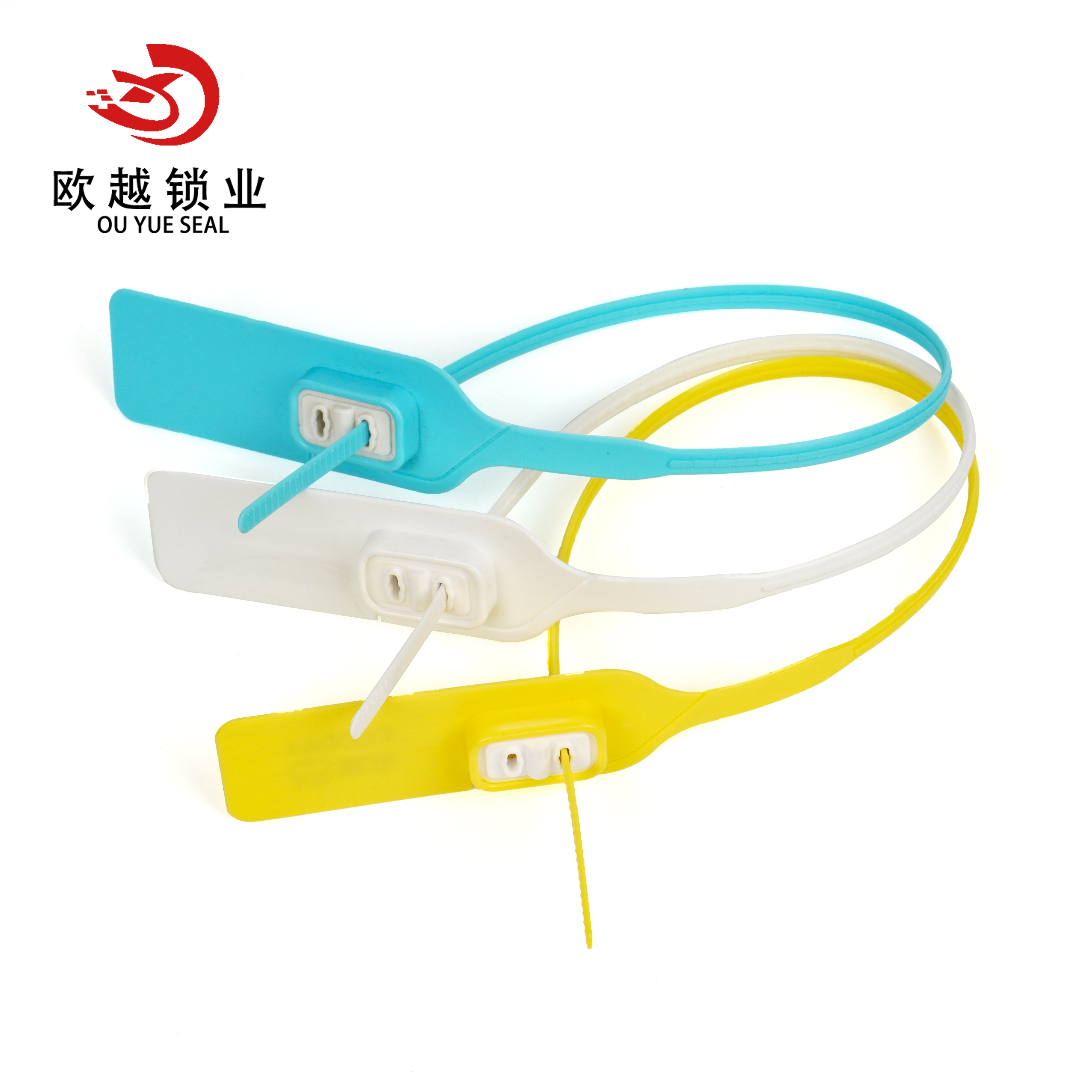 OY-PS103 Pull Tight Joints en plastique de sécurité avec logo à code-barres