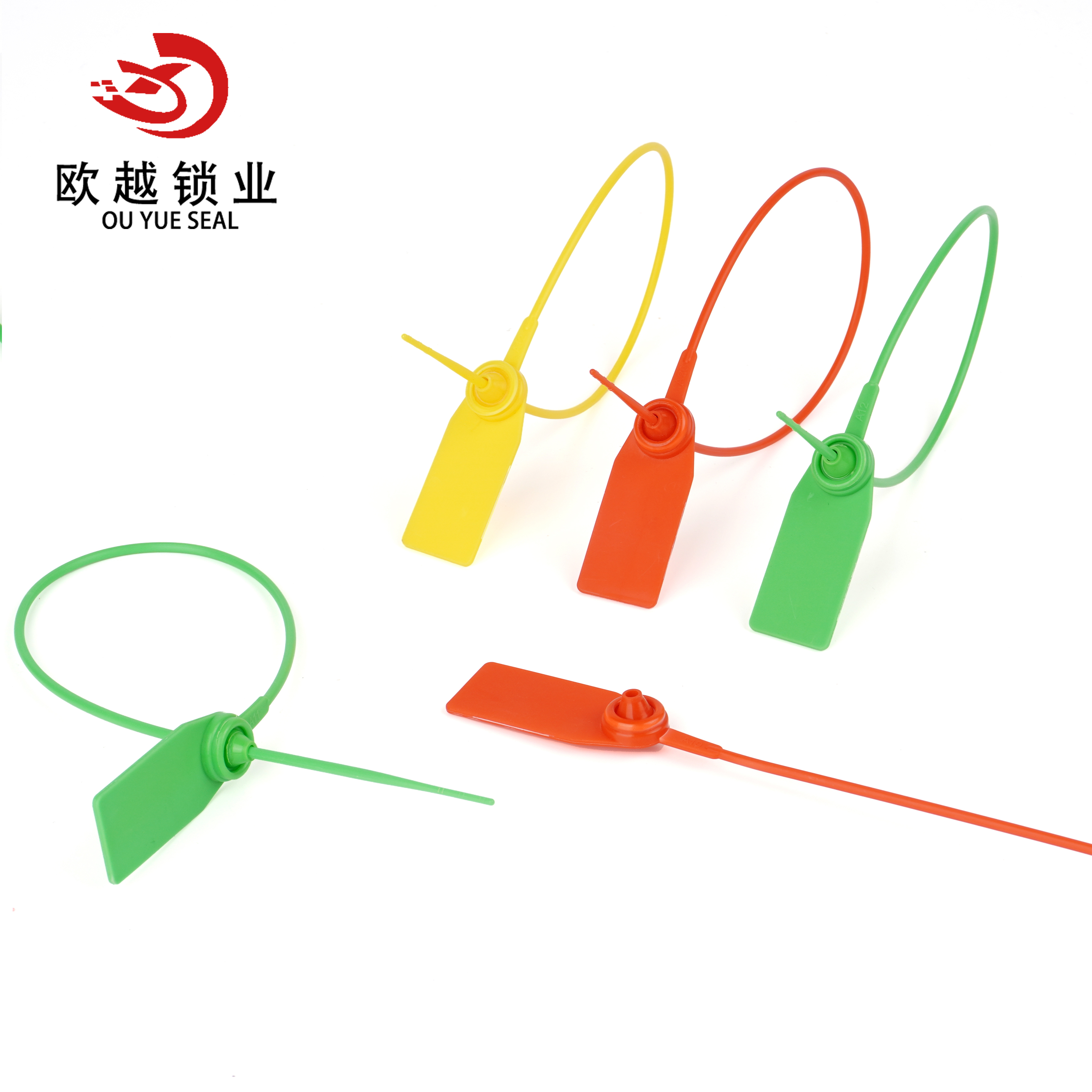 La sécurité en plastique de joints de sécurité en plastique de diverses couleurs standard d'OY-PS105 scelle la sécurité en plastique de joint