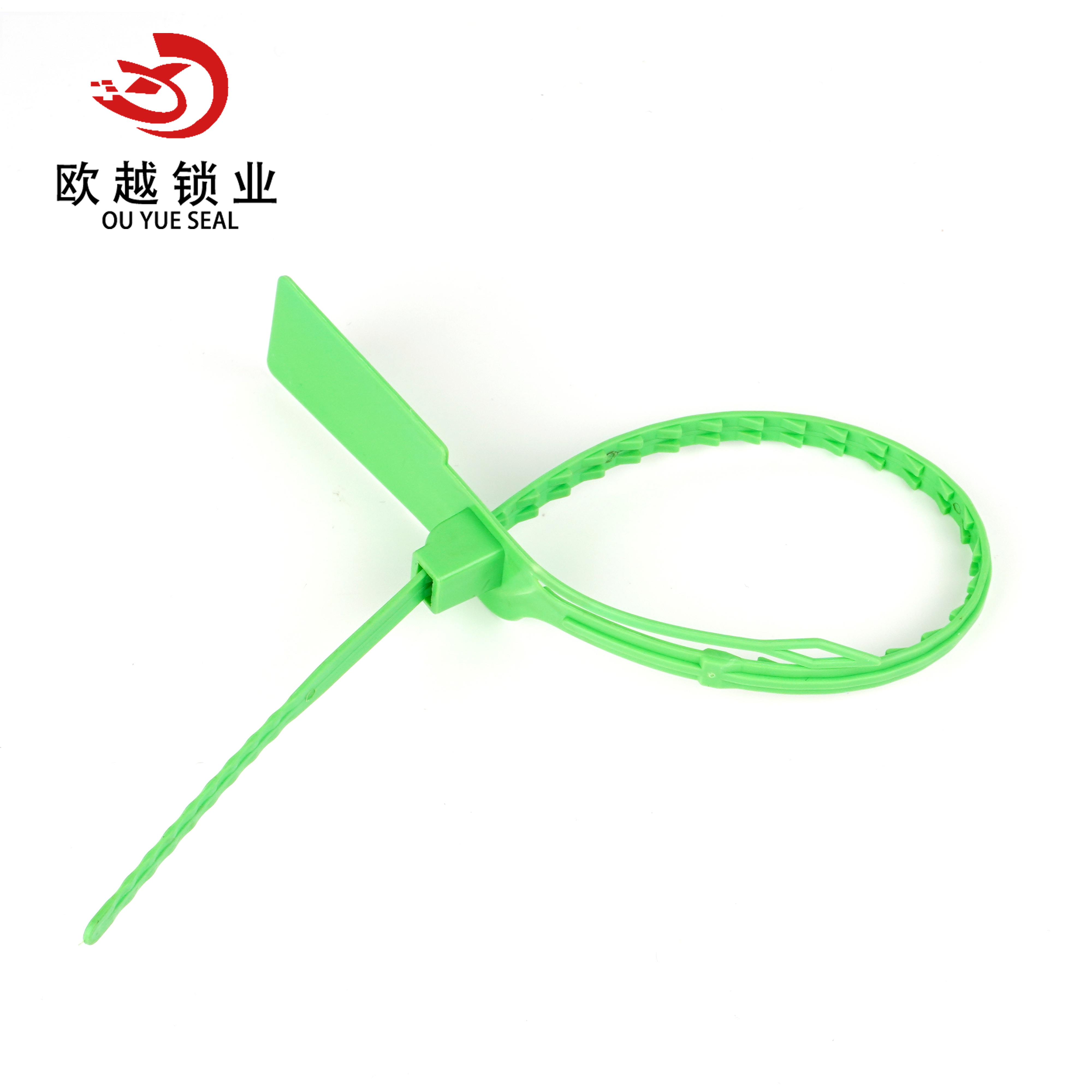 OY-PS110 Emballage fourre-tout à haute sécurité Tirer le sceau en plastique serré Utilisation unique avec logo et sceau d'étiquette numéroté