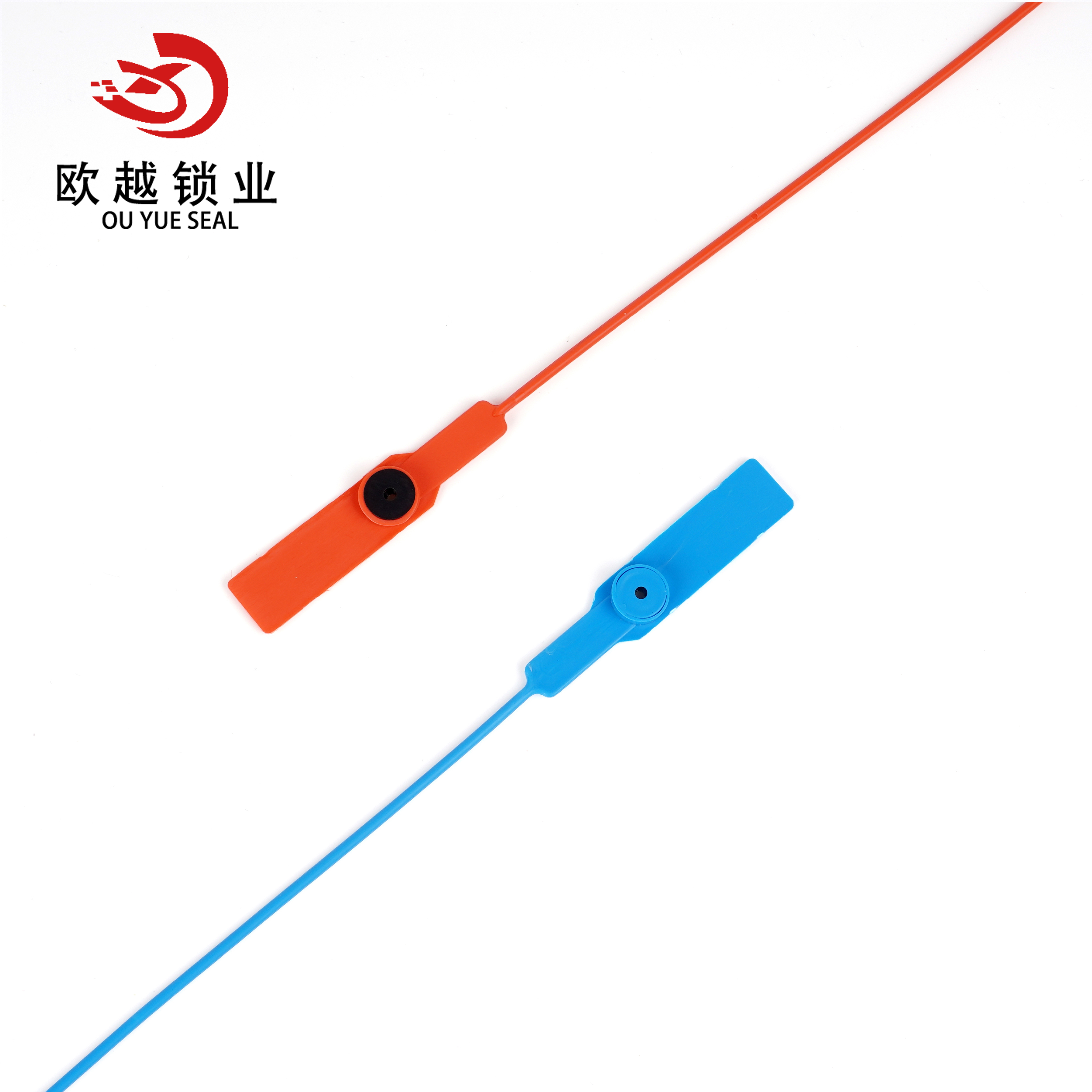OY-PS102 Sceau de sécurité Joints de porte de conteneur de serrure d'impression laser en plastique à boucle fixe 