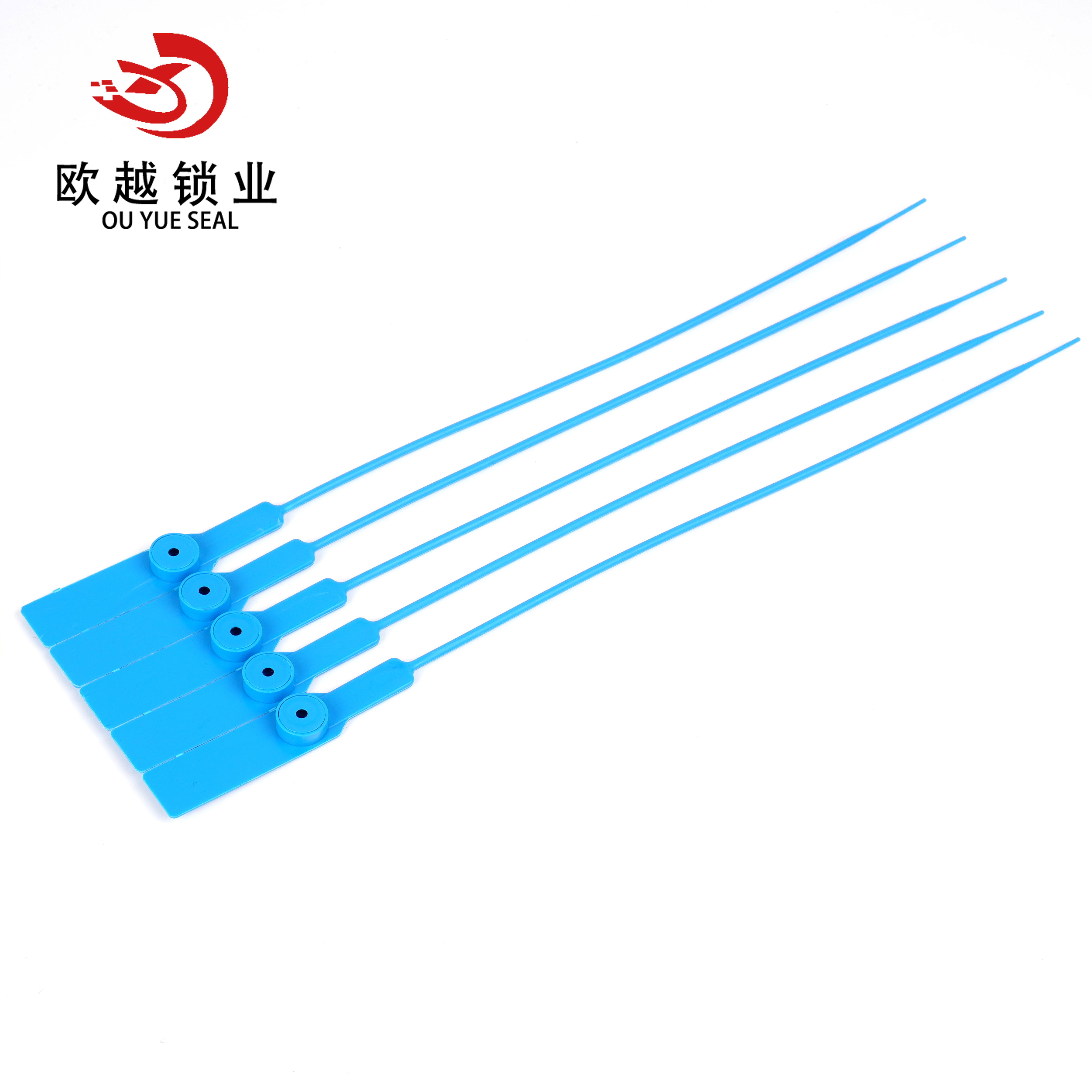 OY-PS102 Sceau de sécurité Joints de porte de conteneur de serrure d'impression laser en plastique à boucle fixe 