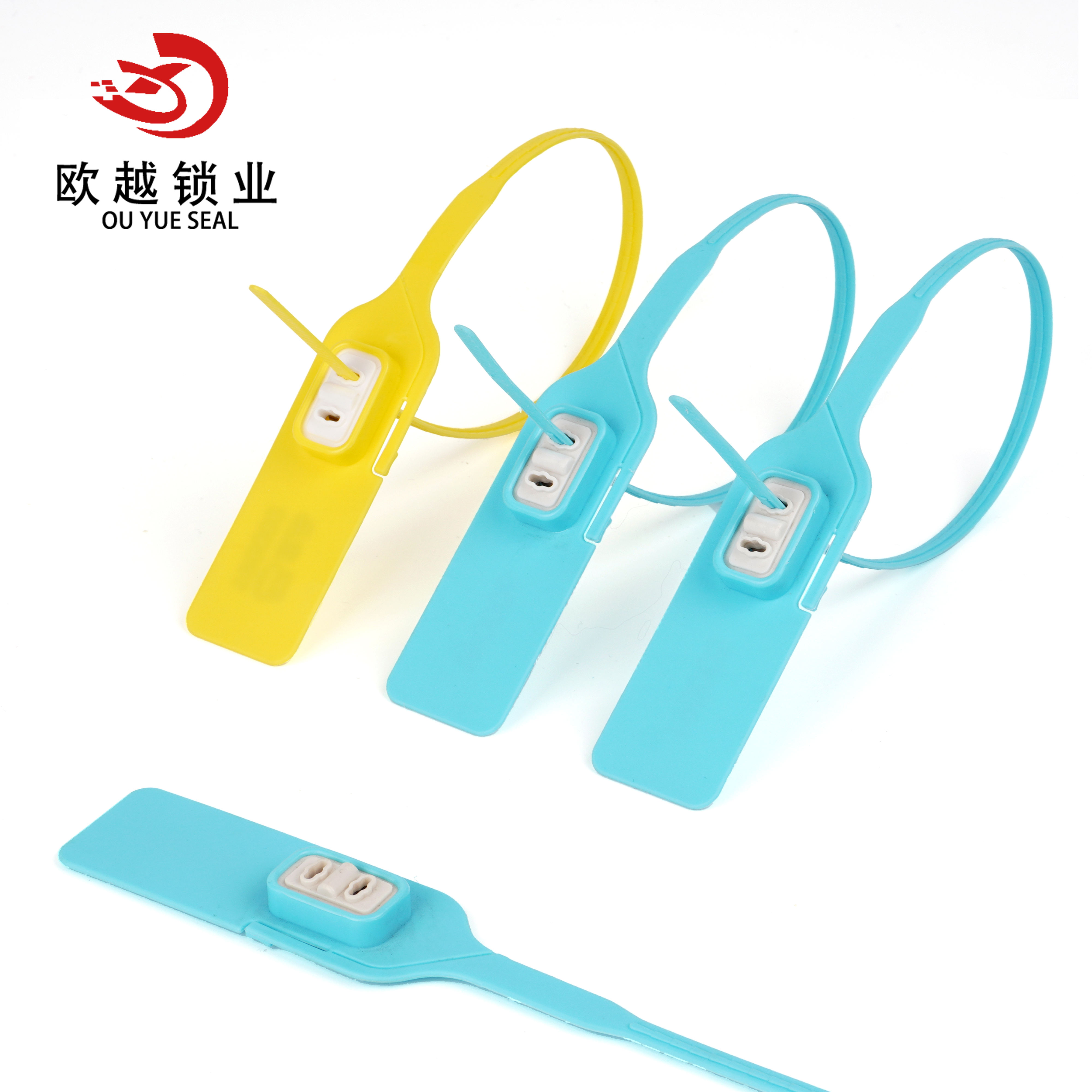 OY-PS103 Pull Tight Joints en plastique de sécurité avec logo à code-barres