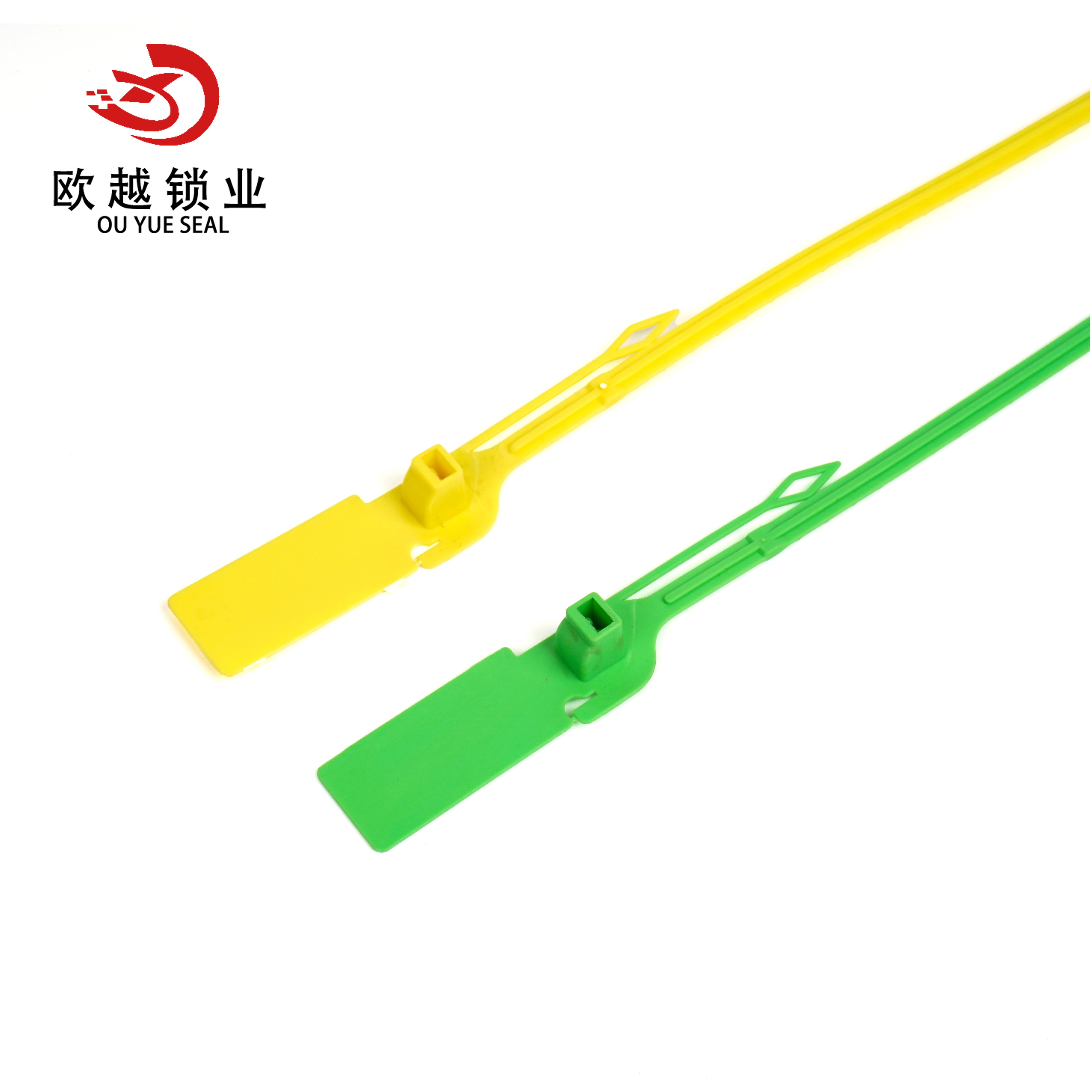 OY-PS110 Emballage fourre-tout à haute sécurité Tirer le sceau en plastique serré Utilisation unique avec logo et sceau d'étiquette numéroté