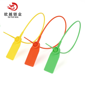 La sécurité en plastique de joints de sécurité en plastique de diverses couleurs standard d'OY-PS105 scelle la sécurité en plastique de joint