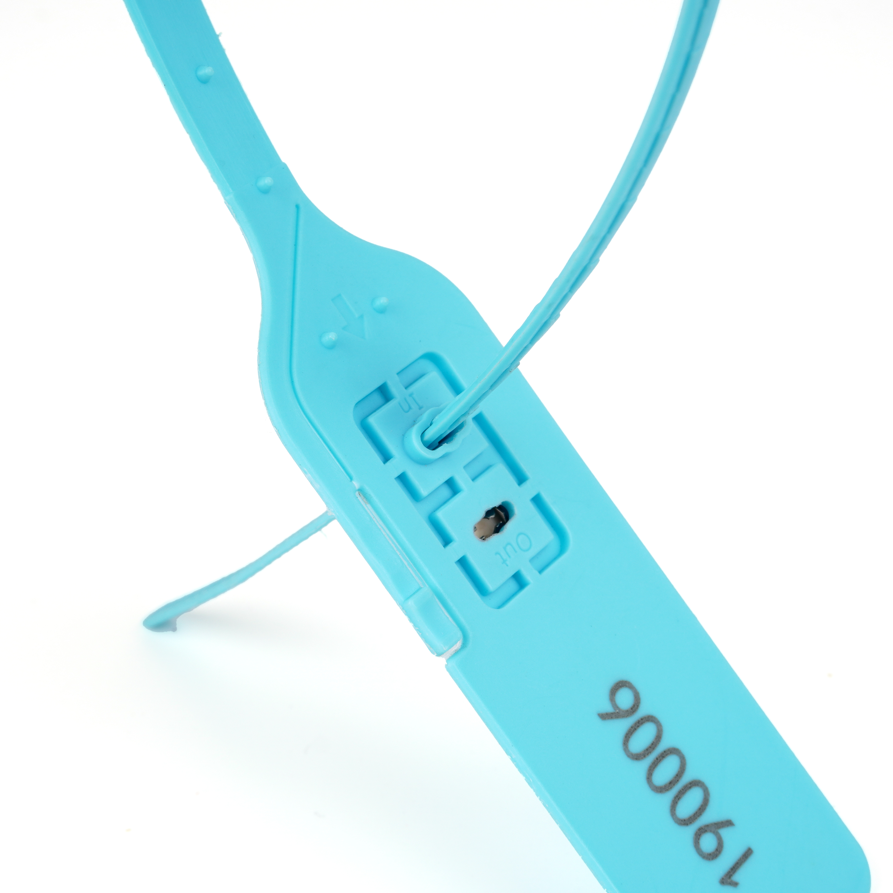 OY-PS103 Pull Tight Joints en plastique de sécurité avec logo à code-barres